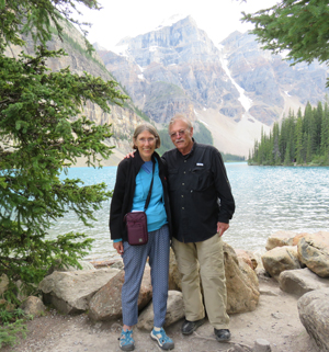 Ellen and Ron in Banff National Park, Canada 