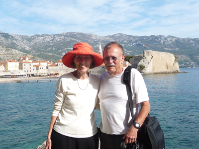 Ron and Ellen in Budva, Montenegro
