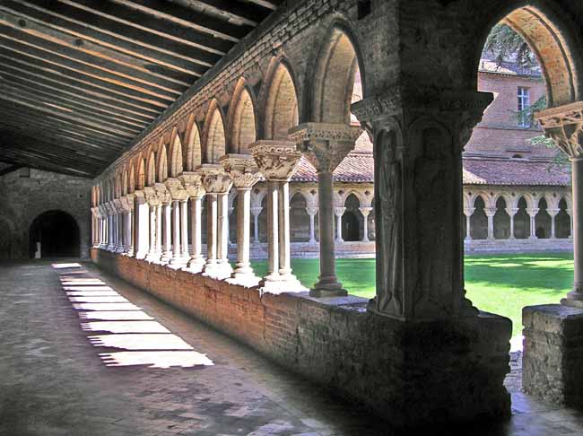 Romanesque cloister in Moissac