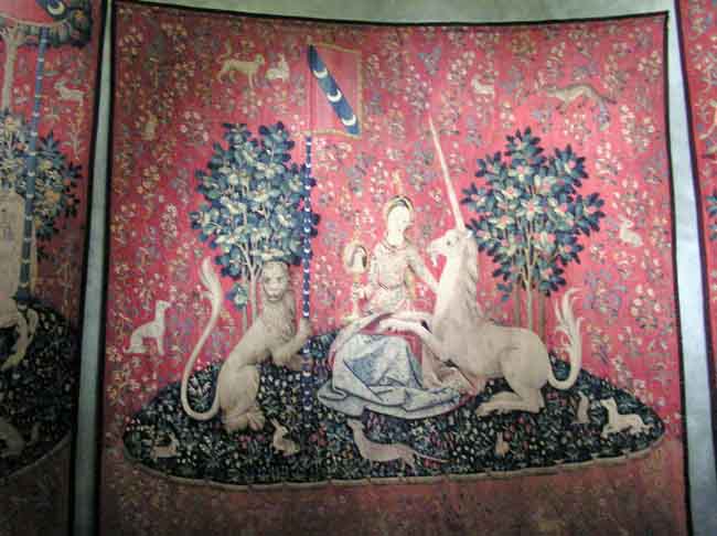 Tapestry in Cluny Museum