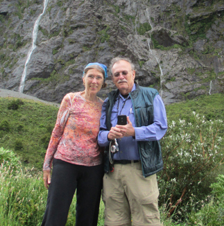 Ellen and Ron near Milford Sound, NZ 