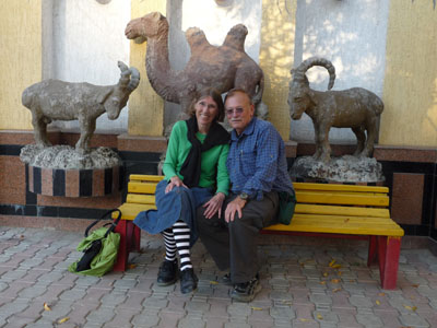 Ellen and Ron in Shymkent