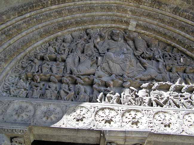 Carving over Moissac church door