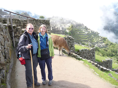 Ron and Ellen at Machu Picchu, Peru