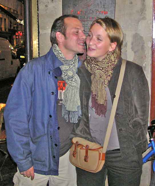 Patrick and Cecile with scarfs